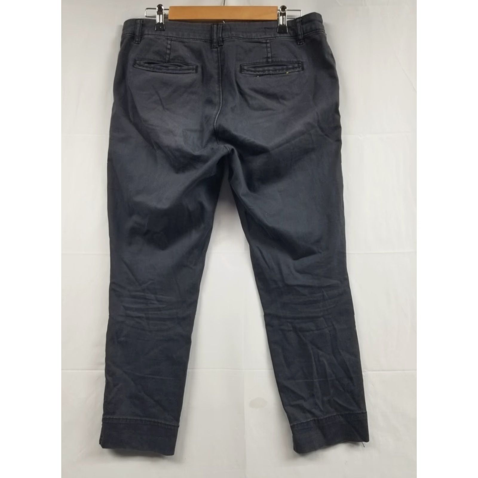 Vintage Pilcro Pilcro Stet Gray Bootcut Pants 30 Women Regular Inseam 26" Knit Cotton Blend Front Flat Mid Rise Size 30" / US 8 / IT 44 - 2 Thumbnail