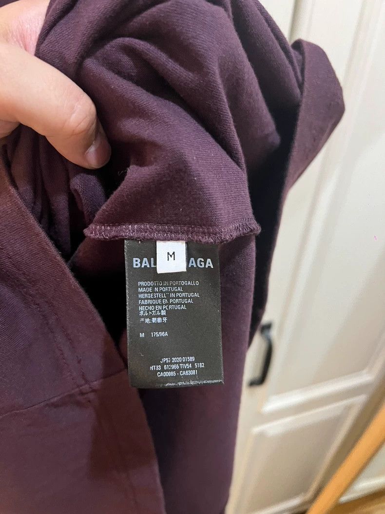 Balenciaga Balenciaga Purple logo short sleeve t-shirt Size US M / EU 48-50 / 2 - 4 Thumbnail