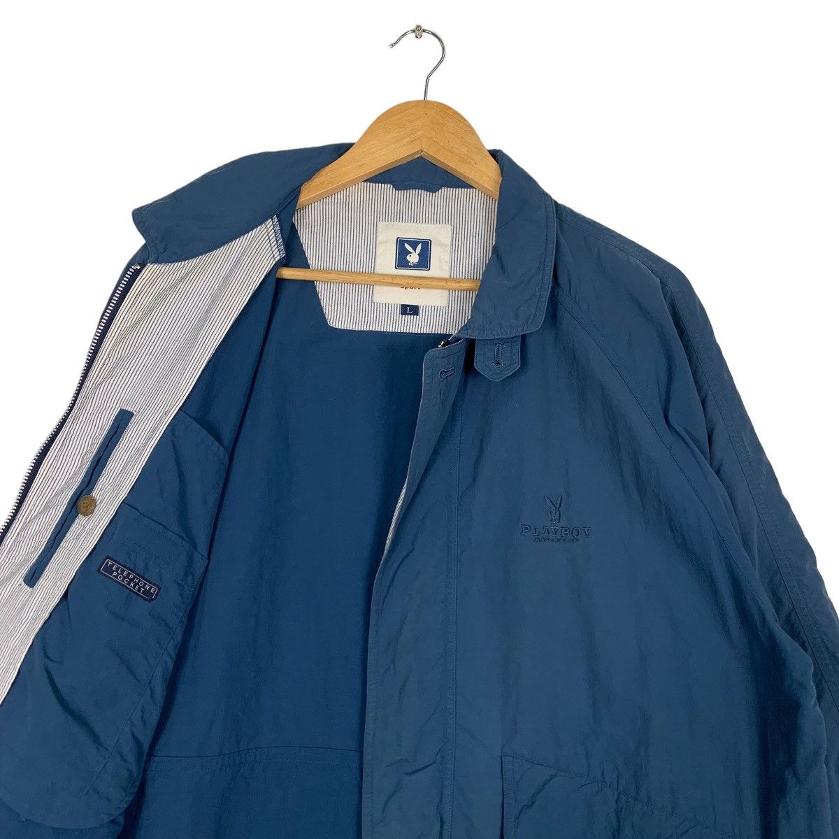 Playboy PLAYBOY SPORT Blue Casual Light Jacket #1056-C48 Size US L / EU 52-54 / 3 - 10 Thumbnail