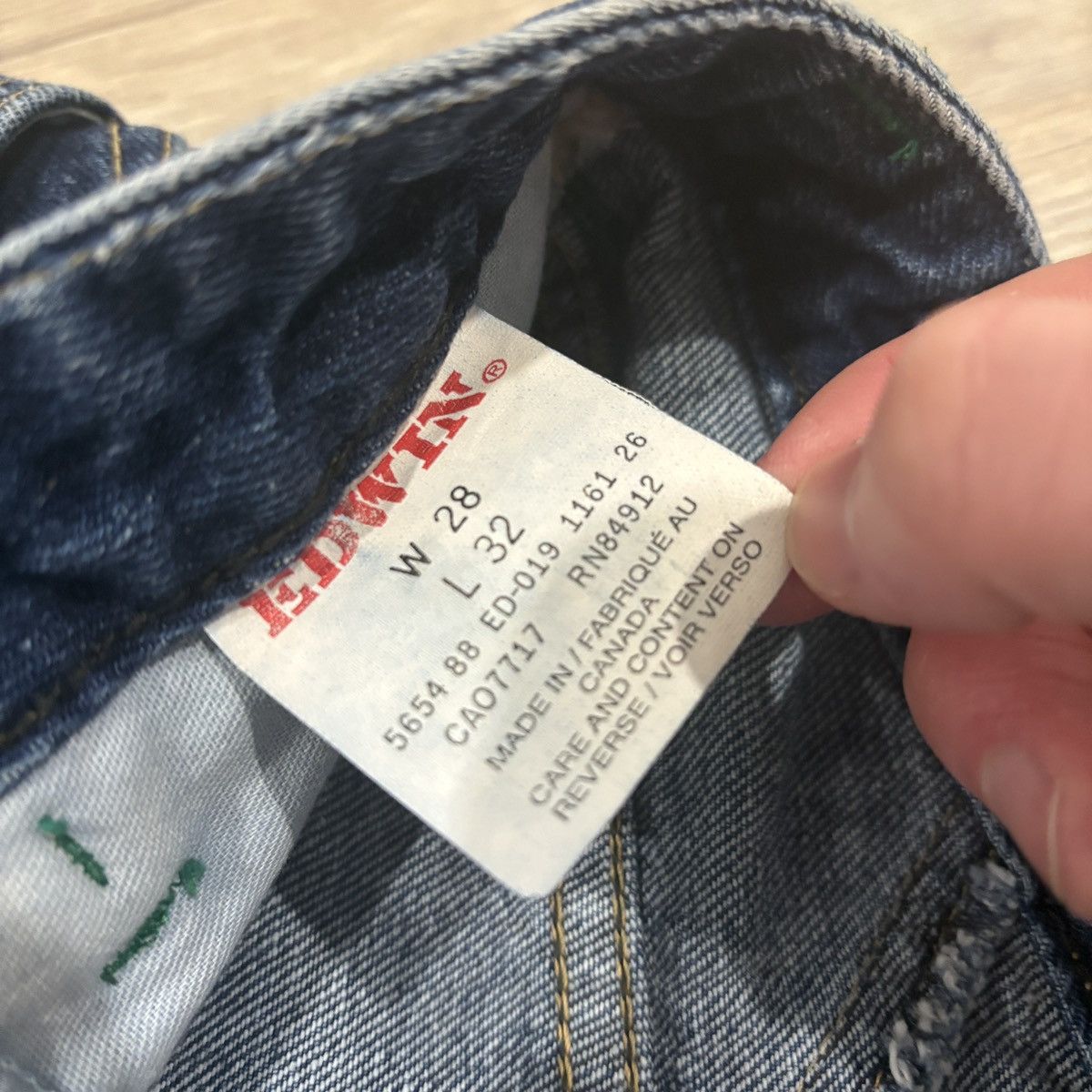 Edwin × Vintage Vintage Edwin Loose Tapered ED-019 Jeans Made in 🇨🇦 Size 26" / US 2 / IT 38 - 4 Thumbnail