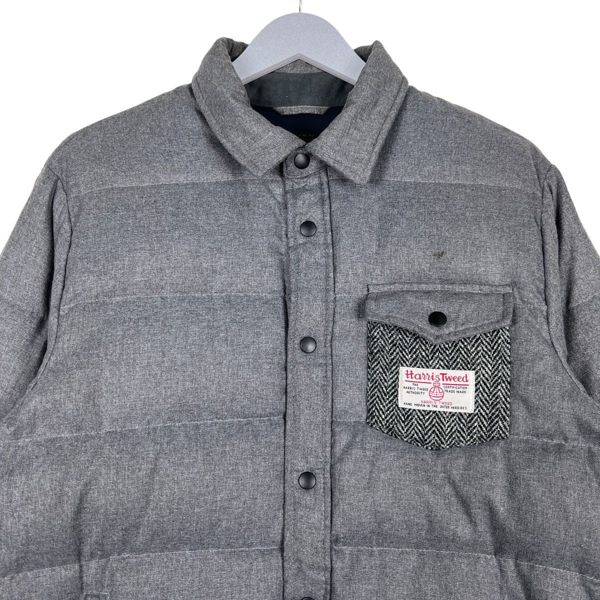 Harris Tweed 🔥 HARRIS TWEED POLAND DOWN PUFFER JACKET Size US M / EU 48-50 / 2 - 3 Thumbnail