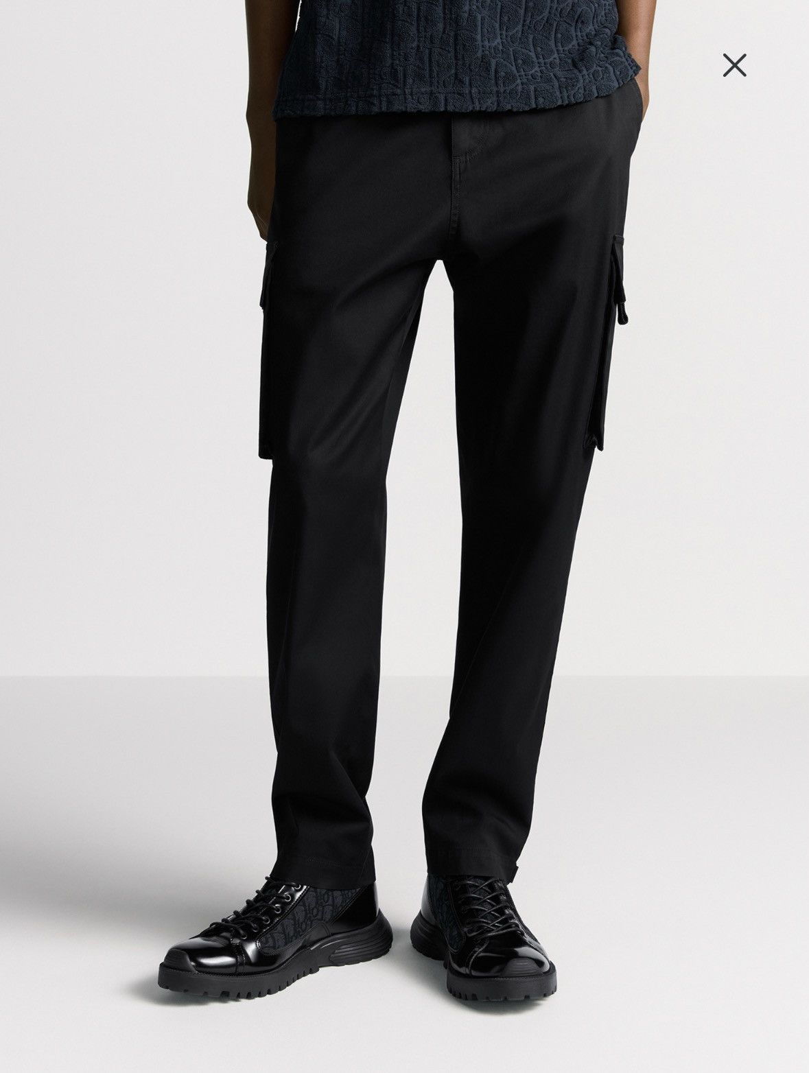 Dior Dior Black Gabardine Cargo Pants Size US 30 / EU 46 - 1 Thumbnail