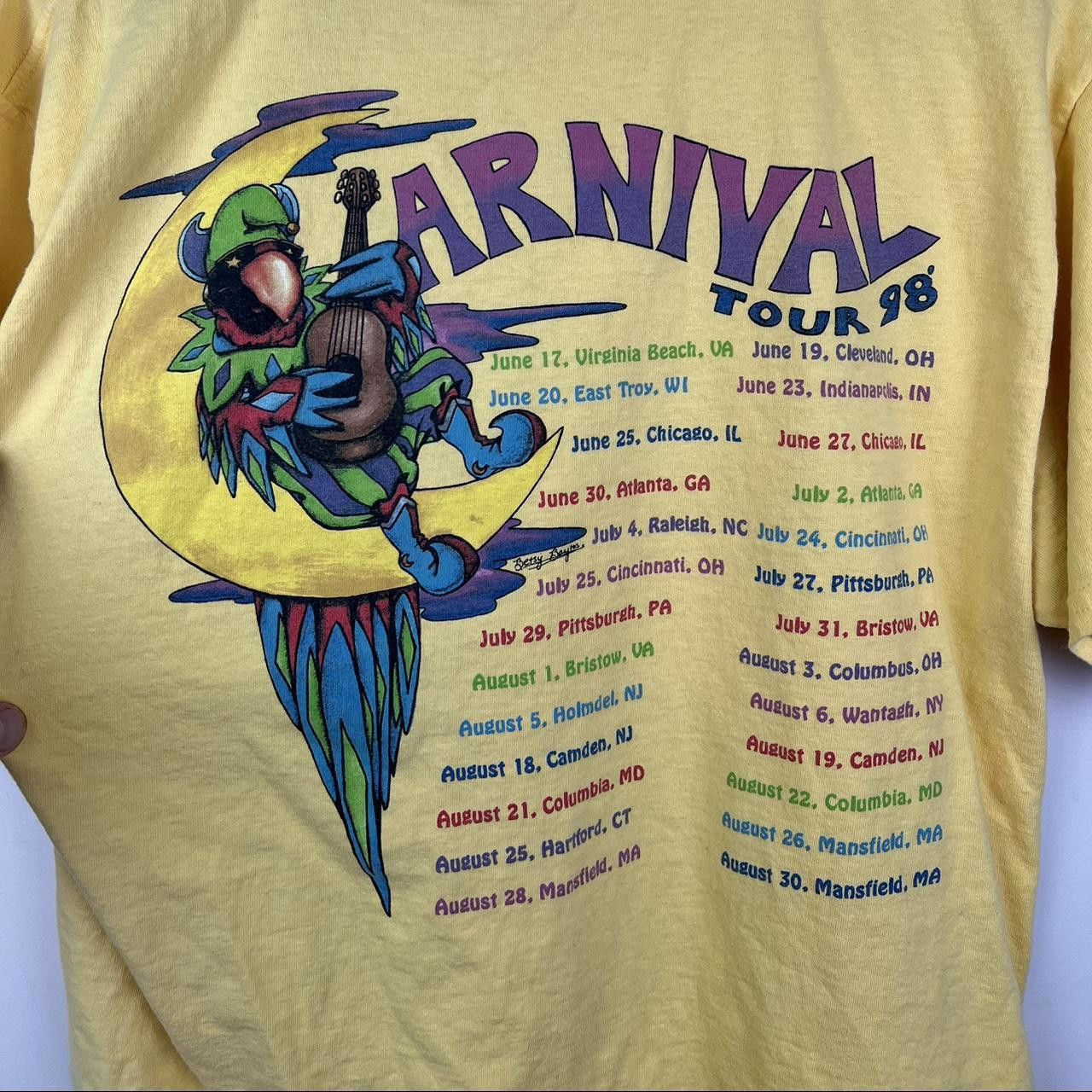 Tultex Vintage Jimmy Buffett Carnival Tour 98 T-Shirt Size US L / EU 52-54 / 3 - 4 Thumbnail
