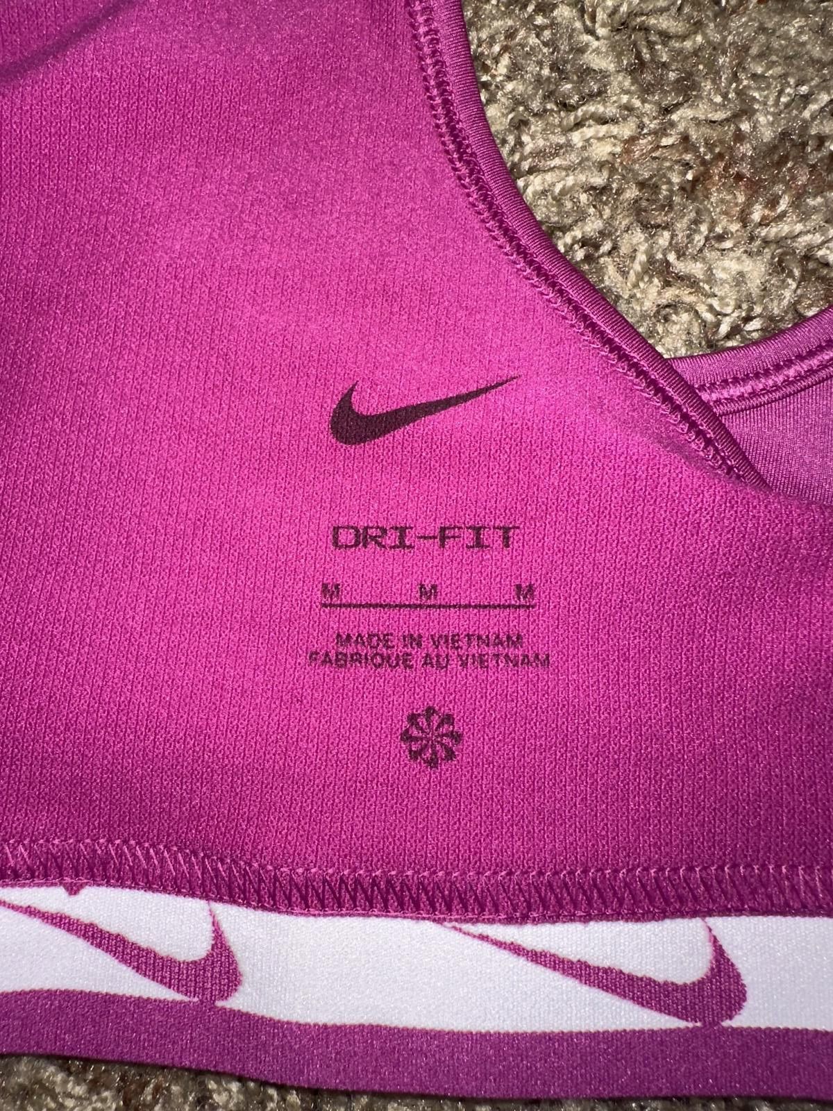 Nike Nike One Big Kids' (Girls') Swoosh Sports Bra Sample Size ONE SIZE - 5 Thumbnail