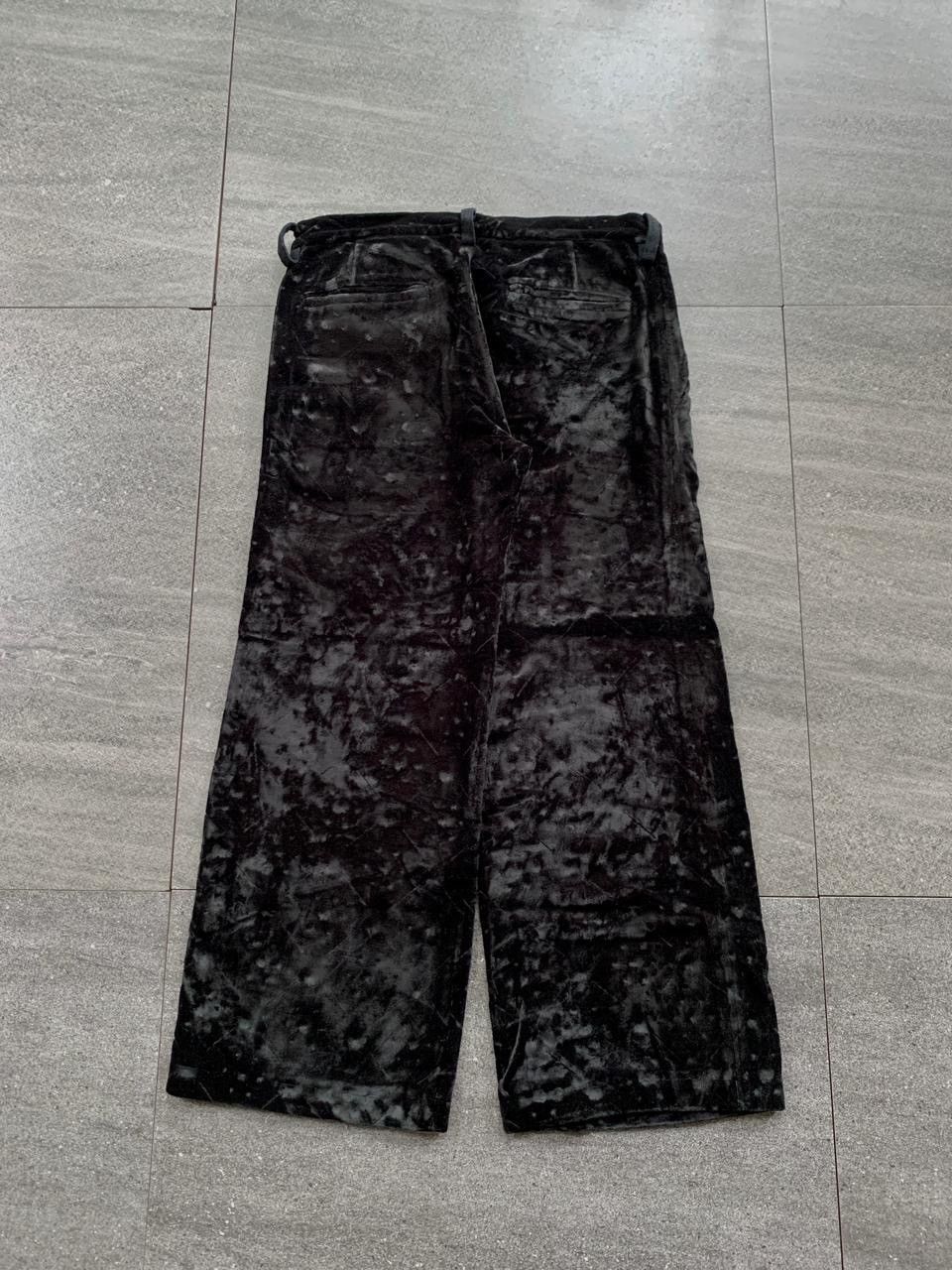 Yohji Yamamoto Velvet Patterned Trousers Size US 29 - 6 Thumbnail