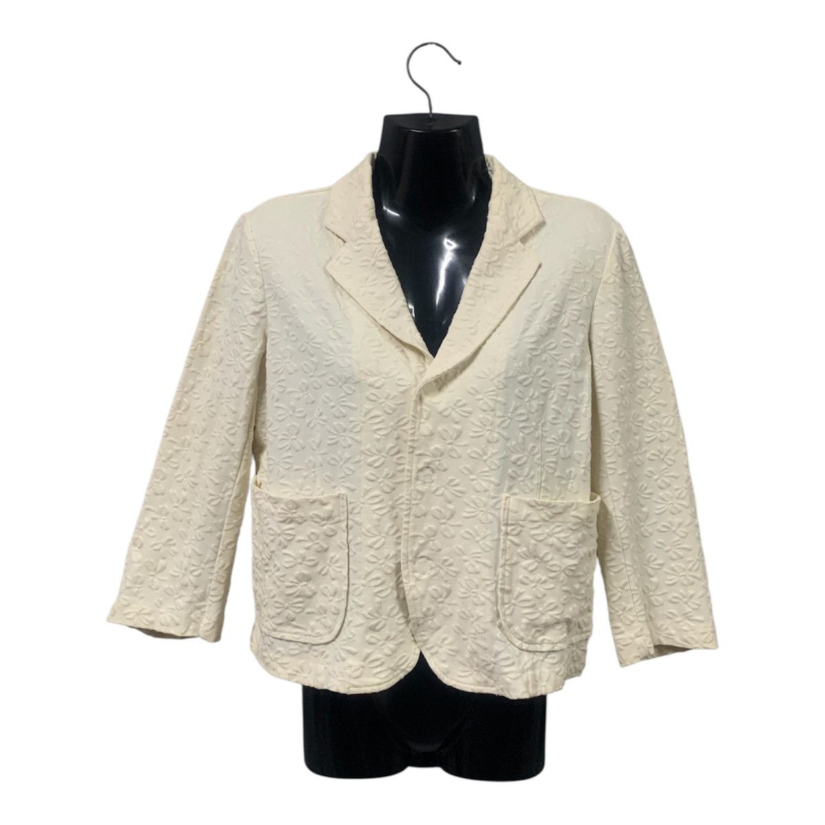 Comme des Garcons AD2008 Embossed Floral Jacket Size ONE SIZE - 1 Thumbnail