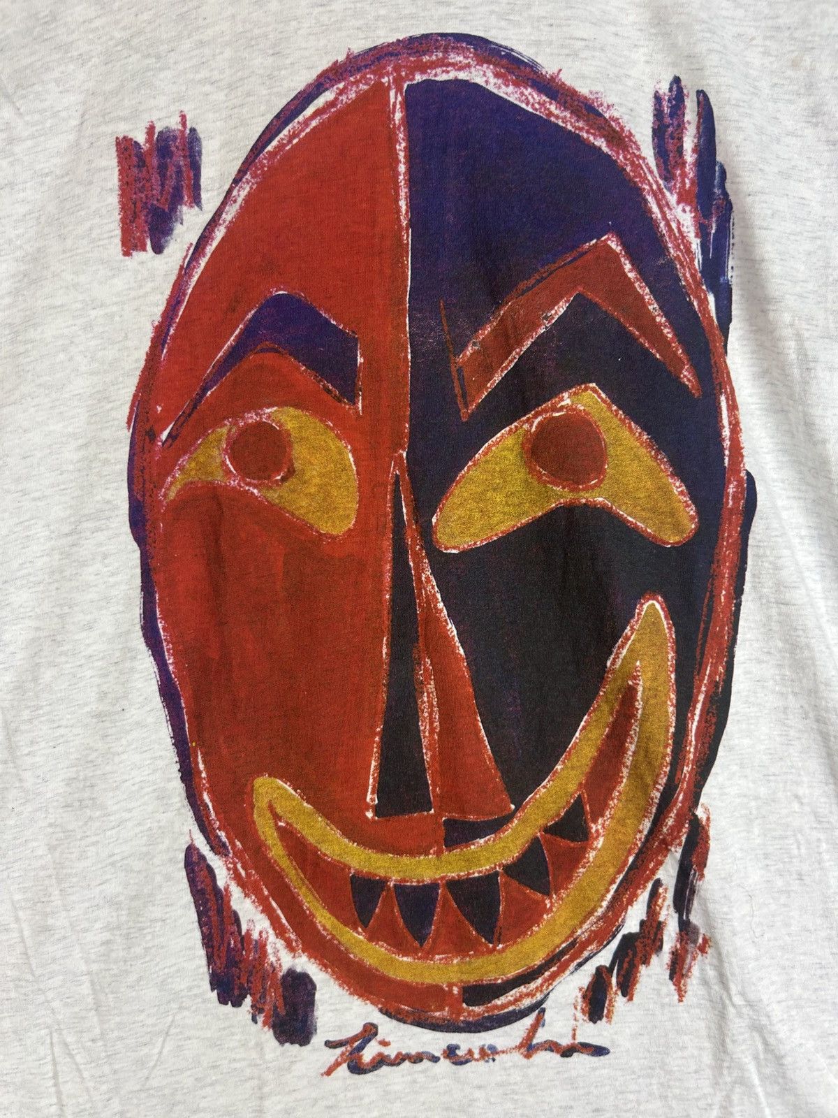 Vintage Vintage 90s Art Tees / potrait Art Sketch Paint Size US L / EU 52-54 / 3 - 4 Thumbnail
