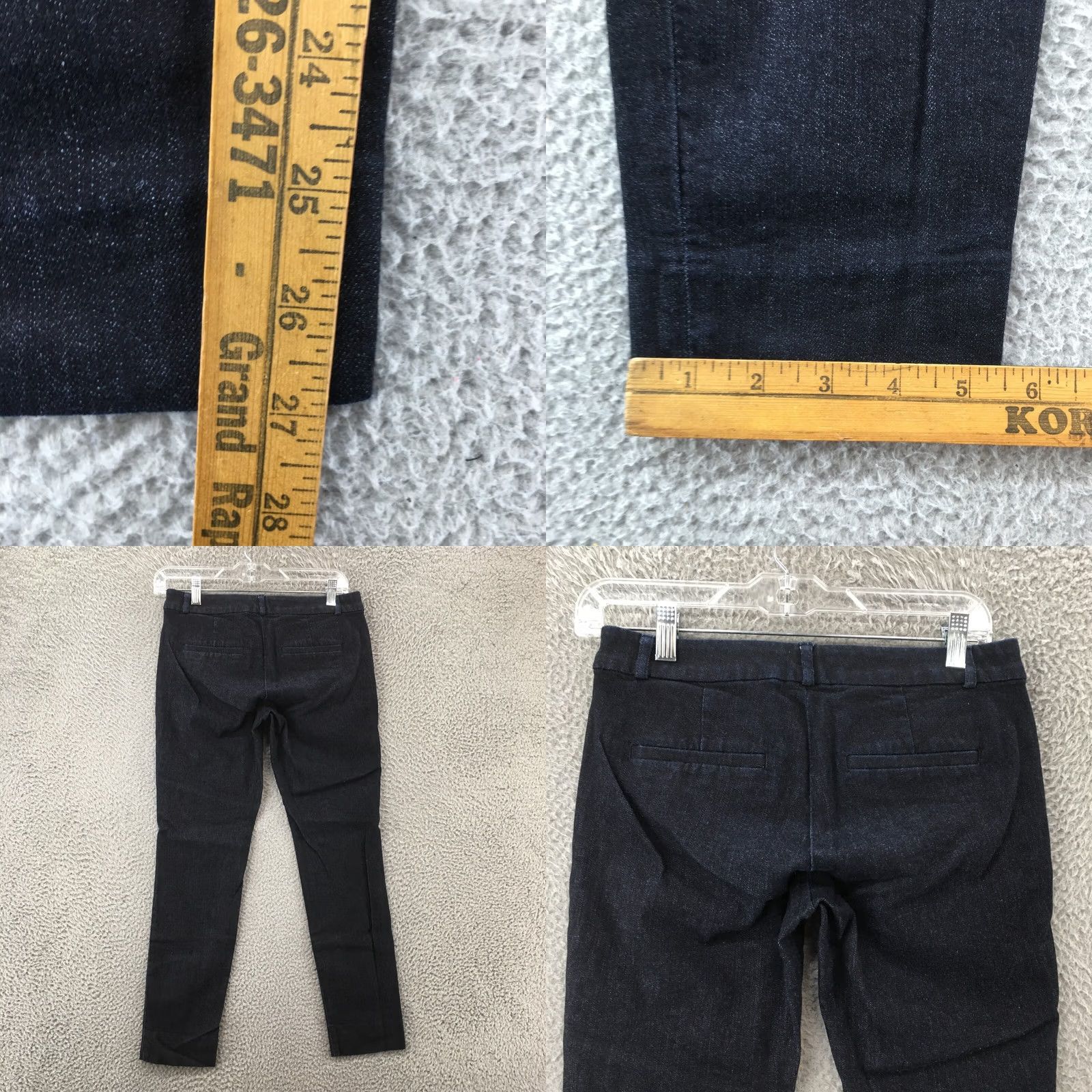 Banana Republic Banana Republic Sloan Skinny Ankle Pants Womens 0 Blue Cotton Blend Low Rise Zip Size 25" / US 0 / IT 36 - 8 Thumbnail