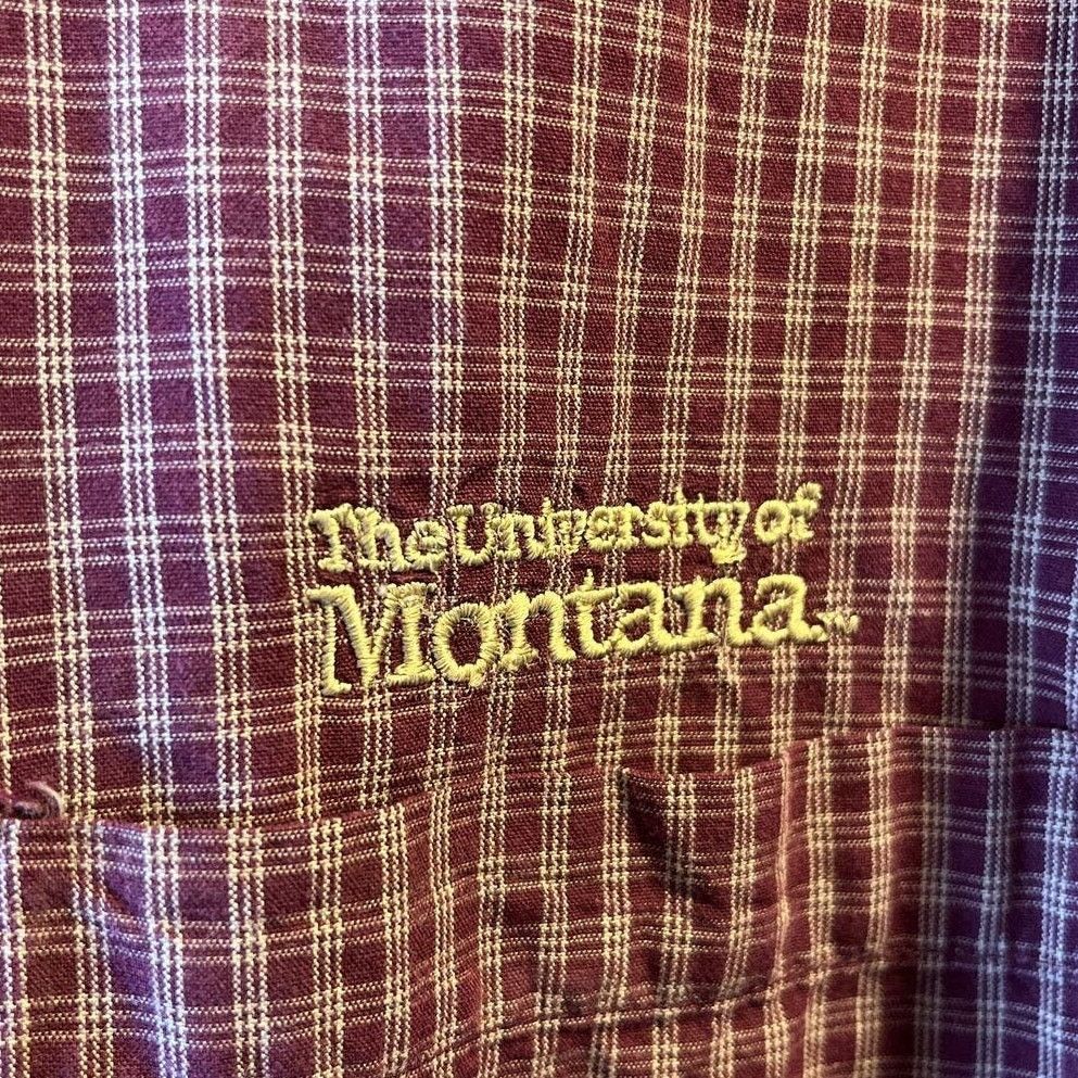 Other vesi sportswear men’s L burgundy check Montana cotton shirt Size US L / EU 52-54 / 3 - 4 Thumbnail