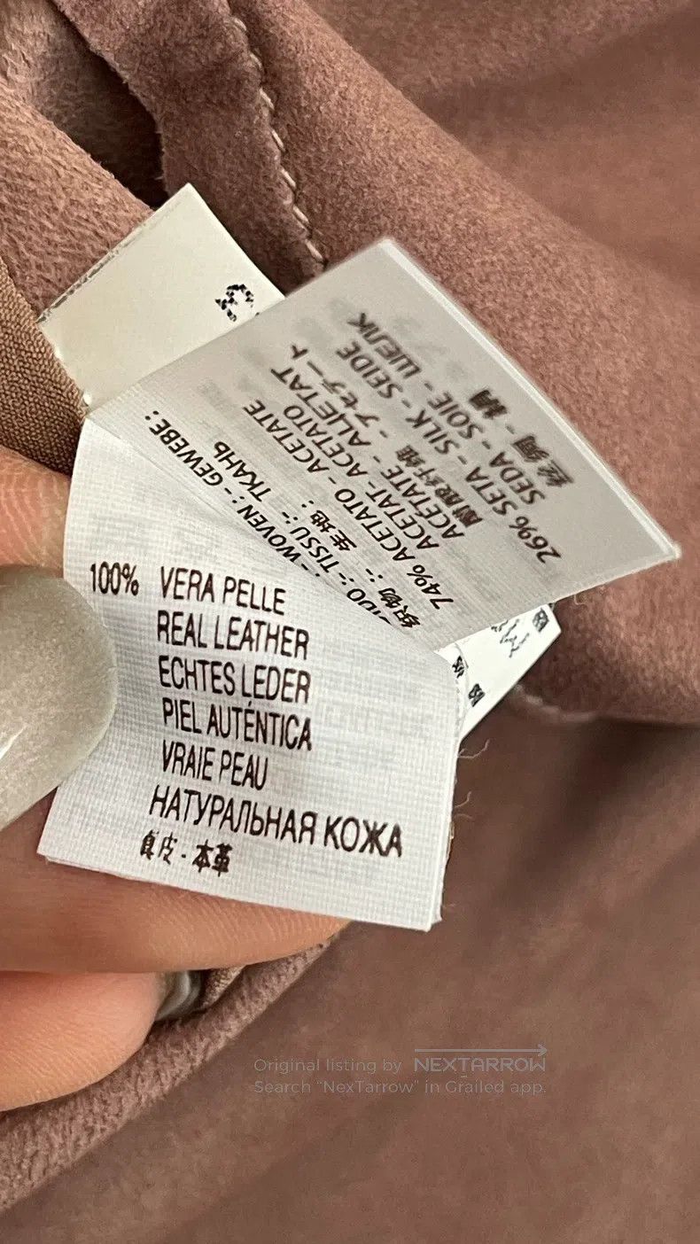 Brunello Cucinelli Brunello Cucinelli Round Neck Leather Jacket Size XS / US 0-2 / IT 36-38 - 7 Thumbnail