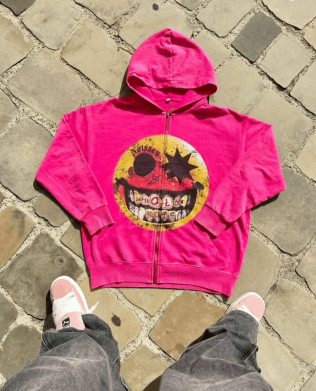 Japanese Brand pattern printed oversized zipper hoodies Size US L / EU 52-54 / 3 - 3 Thumbnail