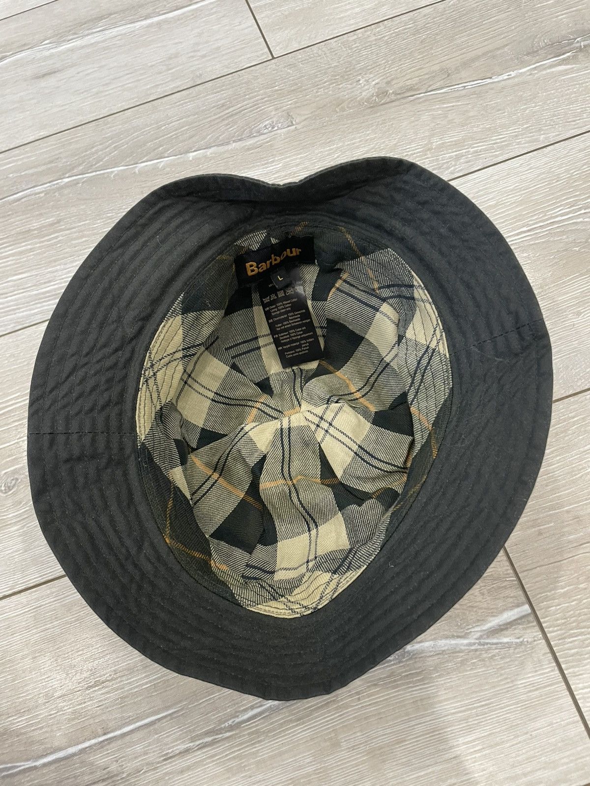 Barbour Barbour Bucket Hat Vintage Men’s XL Green Waxed Waterproof Size ONE SIZE - 6 Thumbnail