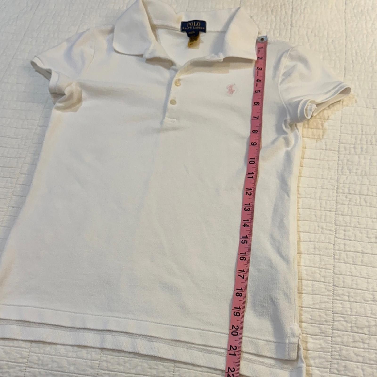 Polo Ralph Lauren Polo Ralph Lauren Youth 14-16 Kids White pink Pony Shirt New Size US XXS / EU 40 - 5 Thumbnail