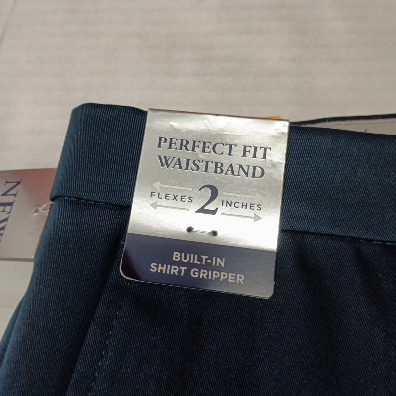 Haggar Haggar Premium Iron Free Khakis Men's 33x32 Blue Classic Fit Size US 33 - 5 Thumbnail