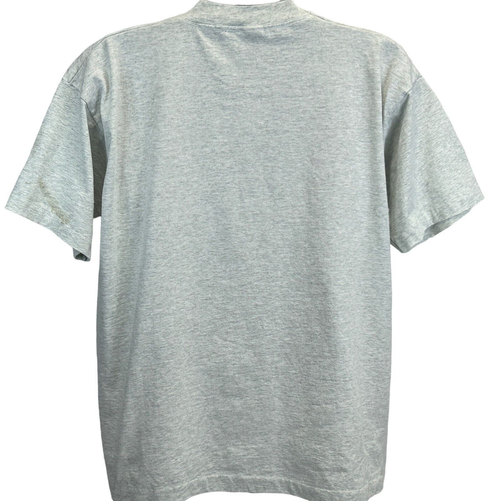 Fruit Of The Loom Vintage 90s No Black Man No Black Family T Shirt XL X-Large Size US XL / EU 56 / 4 - 3 Thumbnail