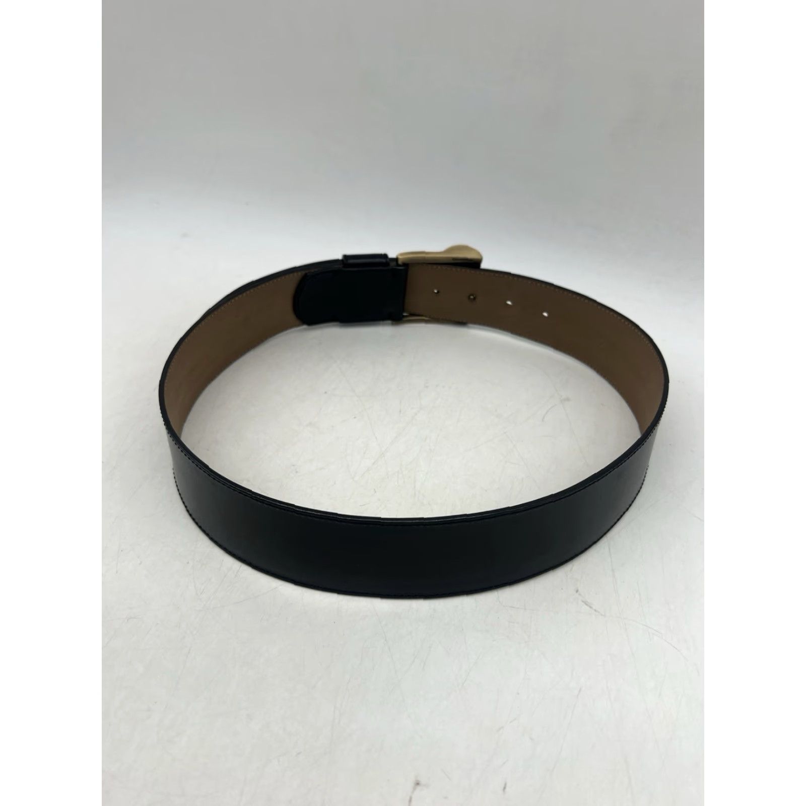 DKNY DKNY Belt Women Leather Y2K Retro Matte Genuine Black 27.5/31 S Adjustable Buckle Made in Italy SZ S Size 28" / US 6 / IT 42 - 6 Thumbnail