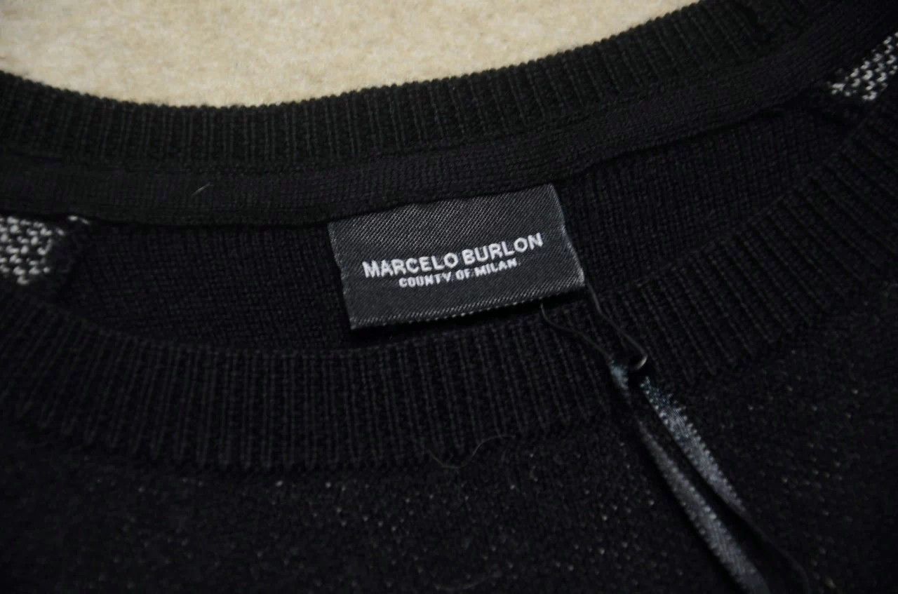 Marcelo Burlon MB black iconic pattern sweater jacket XS Size US XS / EU 42 / 0 - 5 Thumbnail