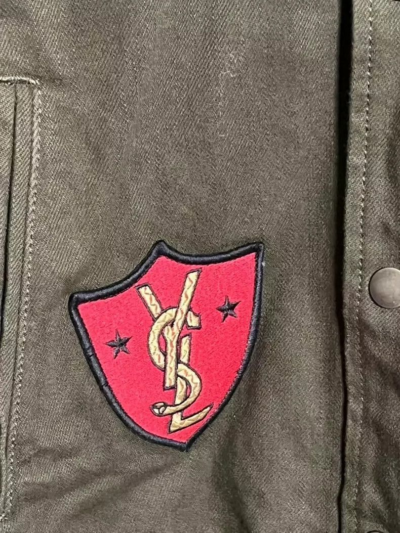 Saint Laurent Paris SAINT LAURENT military patch baseball jacket-2507 Size US XXL / EU 58 / 5 - 3 Thumbnail
