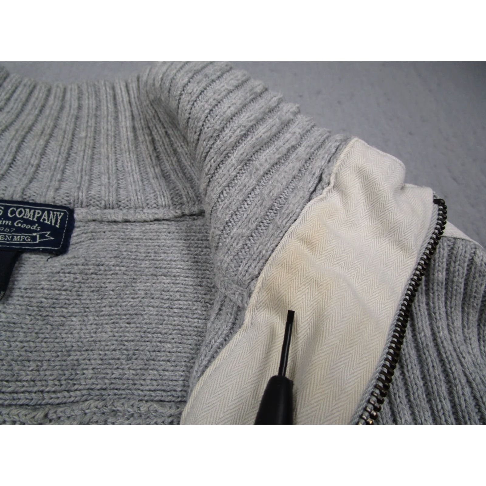 Polo Ralph Lauren VINTAGE Polo Ralph Lauren Sweater Mens XL Gray 1/4 Zip Pullover Knit All Seasons Casual Fashion Size US XL / EU 56 / 4 - 6 Thumbnail