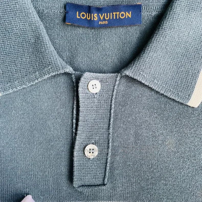 Louis Vuitton Louis Vuitton Blue knit short sleeves Size US M / EU 48-50 / 2 - 4 Thumbnail