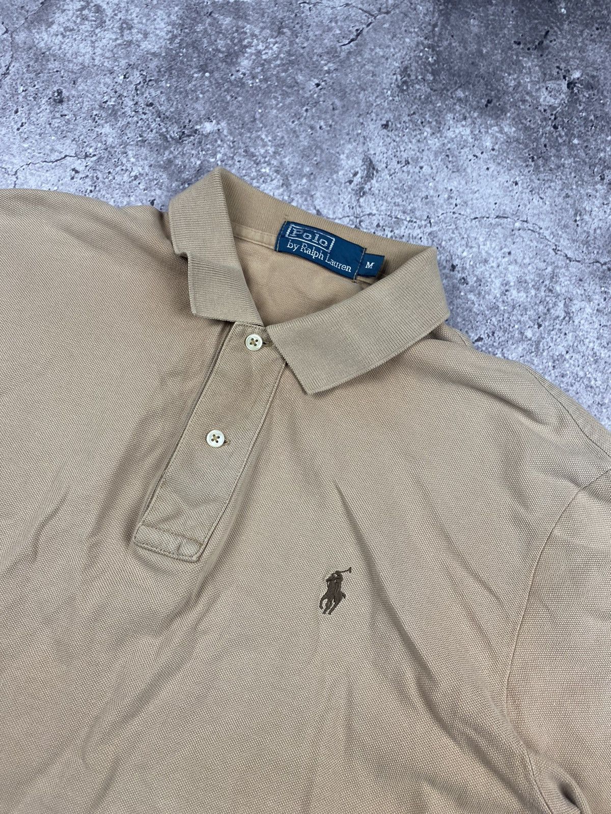 Polo Ralph Lauren × Vintage Vintage Polo Ralph Lauren Y2K FADED Brown distressed tee Size US M / EU 48-50 / 2 - 2 Thumbnail
