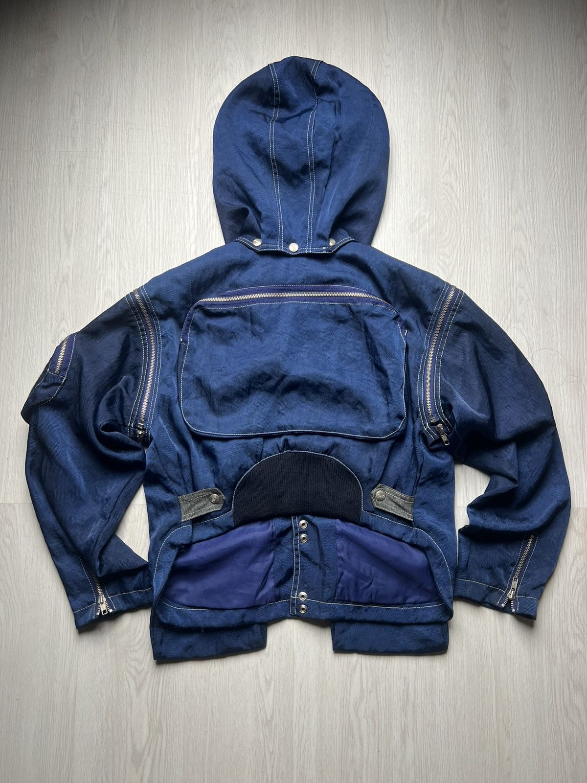 Michiko Koshino London Rare Michiko Koshino Detachable Sleeve Bomber Cargo Jacket Size US S / EU 44-46 / 1 - 3 Thumbnail