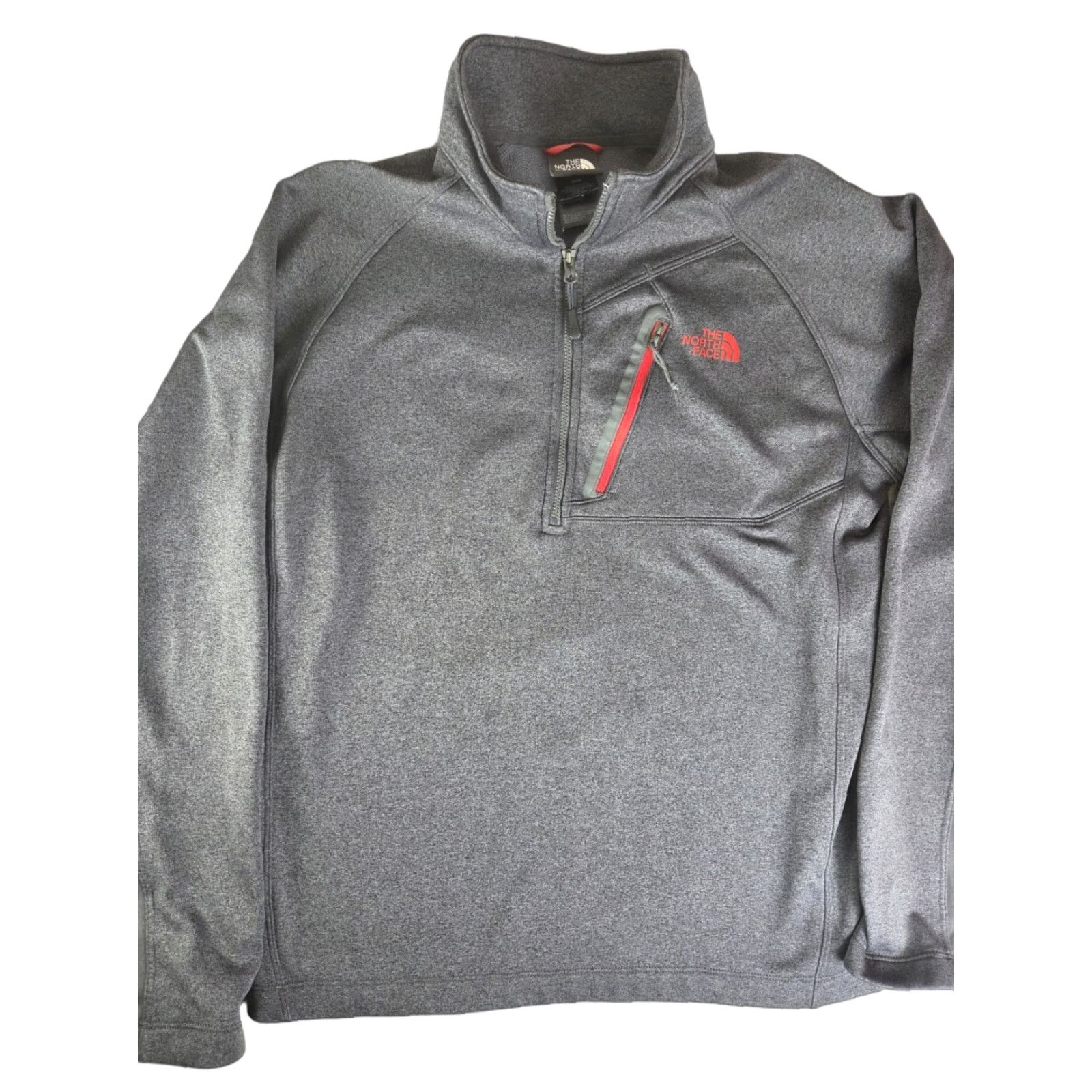 The North Face The North Face Men's Pullover Jacket 1/4 Zip M Gray Polyester Zippered Jacket Size US M / EU 48-50 / 2 - 1 Thumbnail