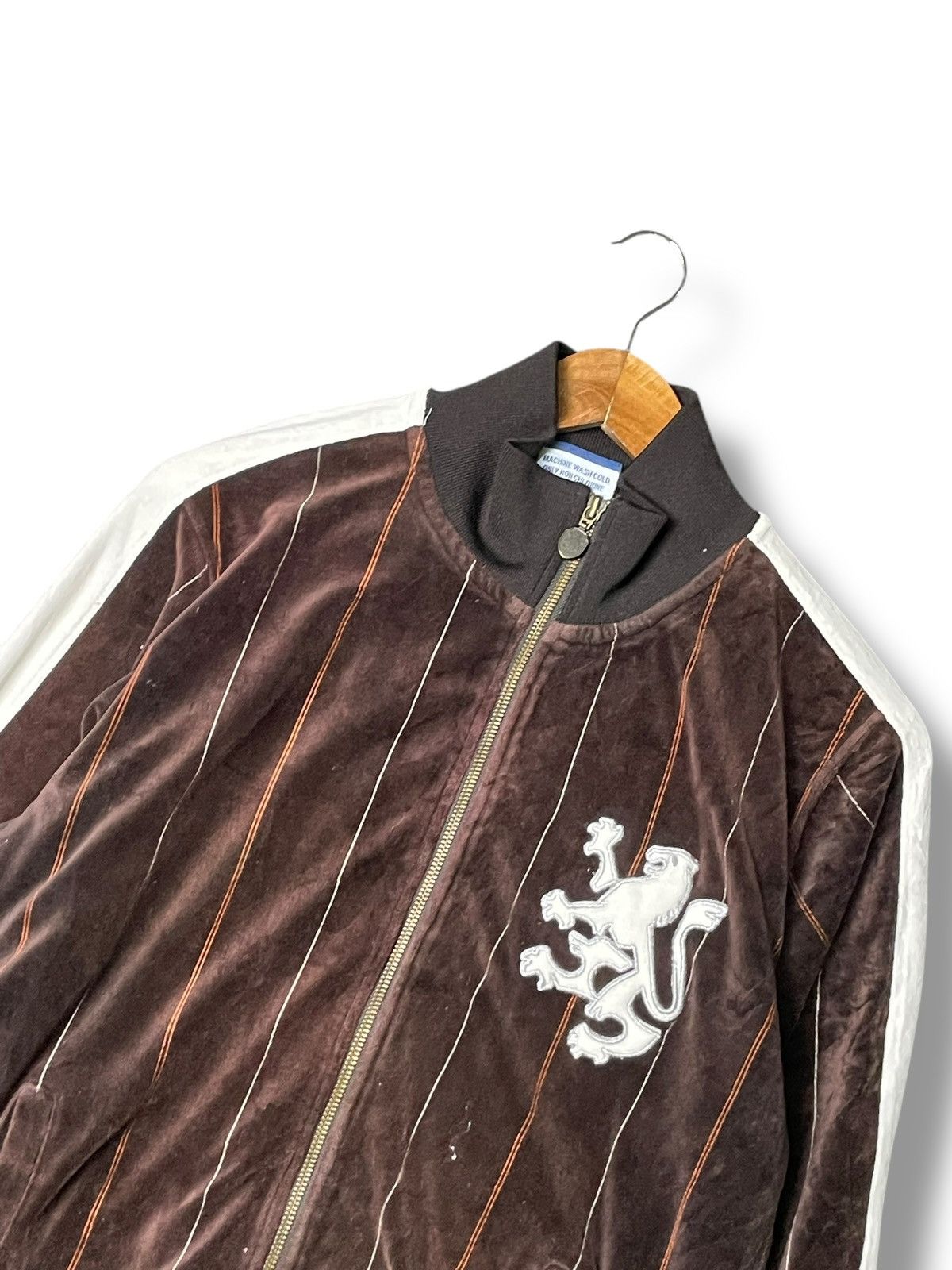 Japanese Brand × Vintage Vintage 90’s LUNGUN SPORTS Fleece Zipper Jacket (82) Size US M / EU 48-50 / 2 - 2 Thumbnail