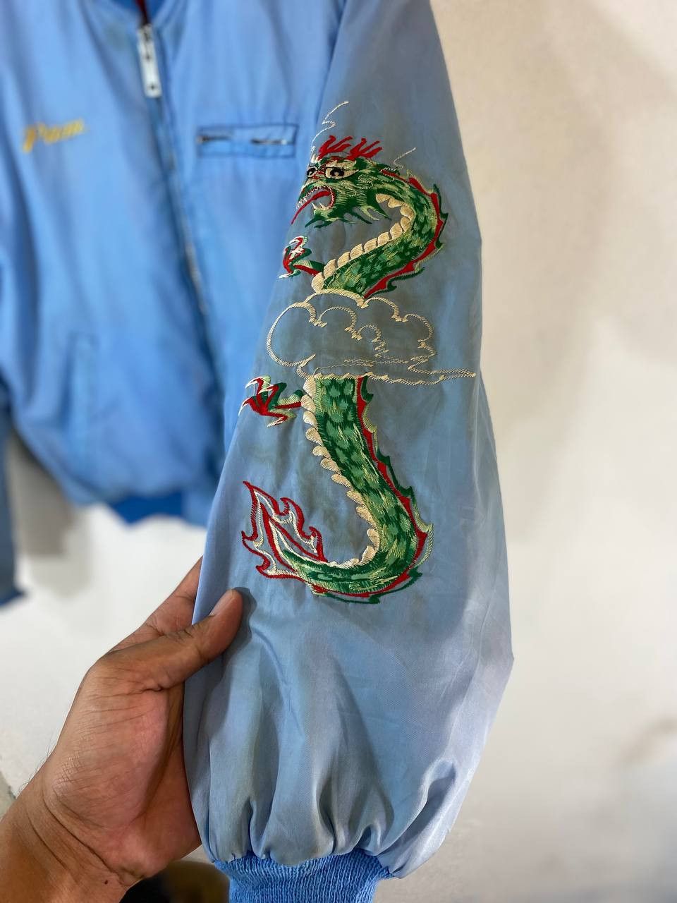 Japanese Brand vintage sukajan jacket embroided dragon nice design Size US L / EU 52-54 / 3 - 8 Thumbnail