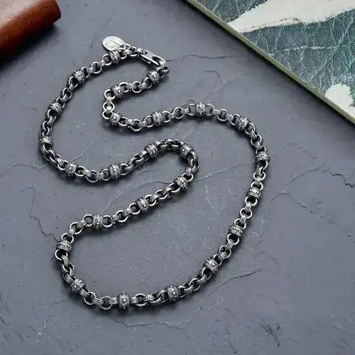 Other Silver Color Six-character Mantra Necklace Size ONE SIZE - 1 Thumbnail