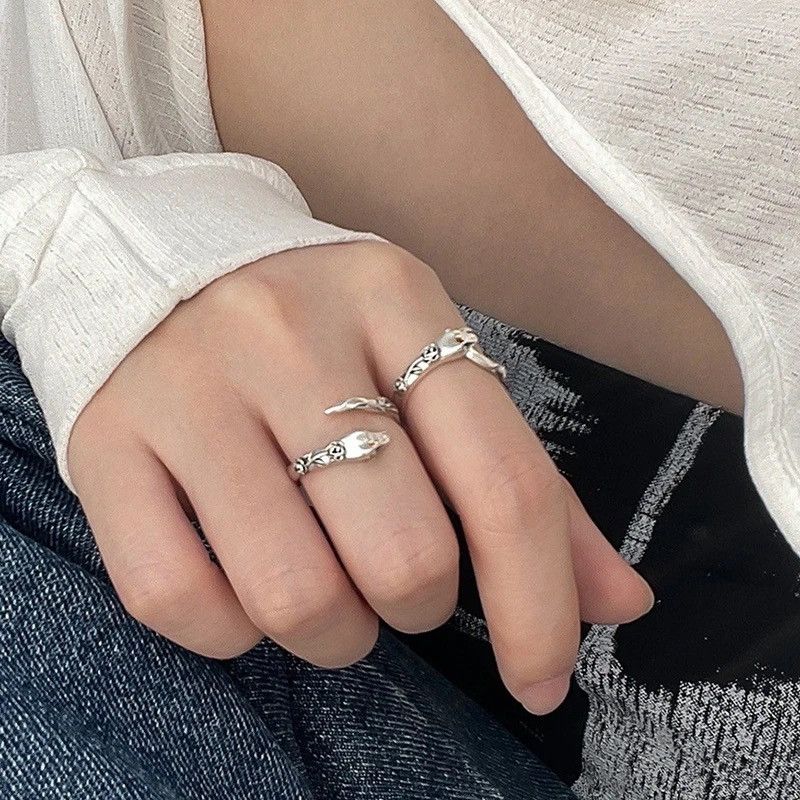 Jewelry × Vintage Snake Rings Set Size ONE SIZE - 4 Thumbnail