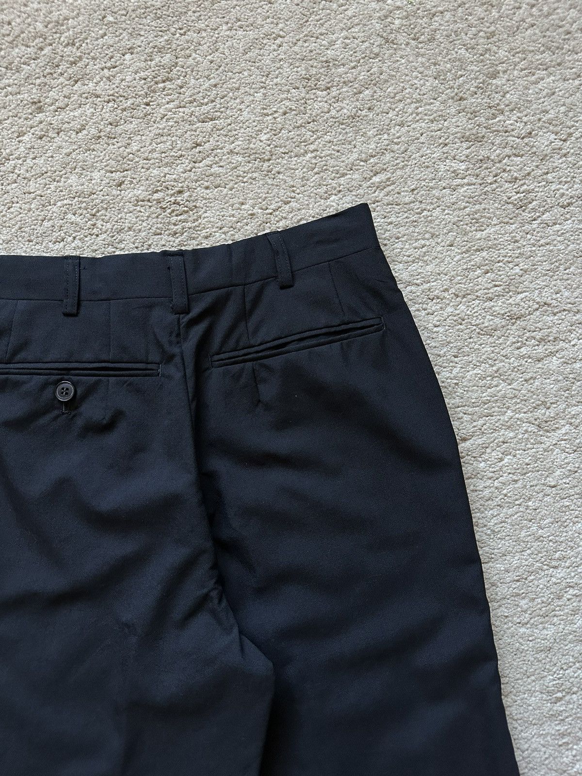 Yves Saint Laurent 1990s YSL Diffusion Homme Straight Leg Wool Pant Size US 27 - 6 Thumbnail