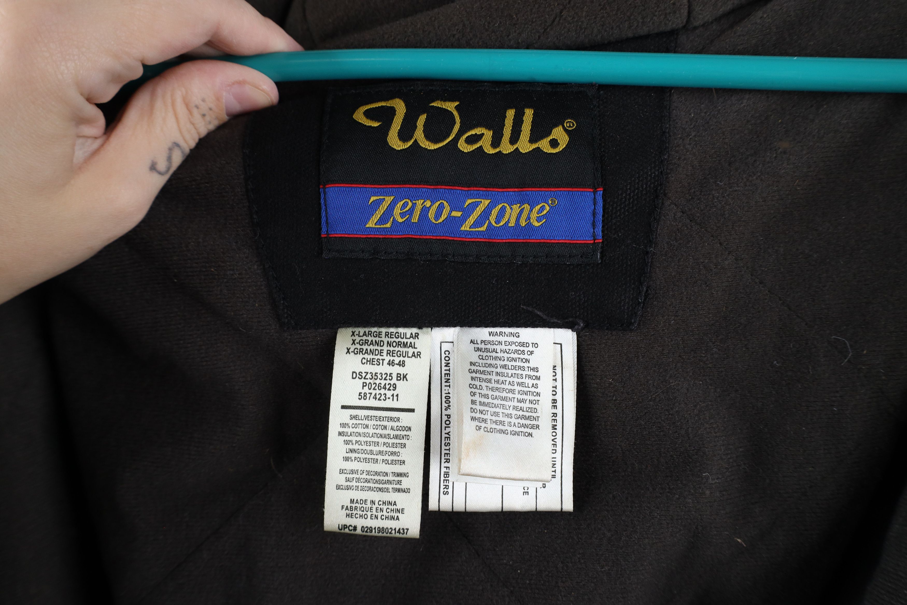 Vintage × Walls Vintage Walls Zero Zone Canvas Hooded Work Jacket Black Size US XL / EU 56 / 4 - 10 Thumbnail