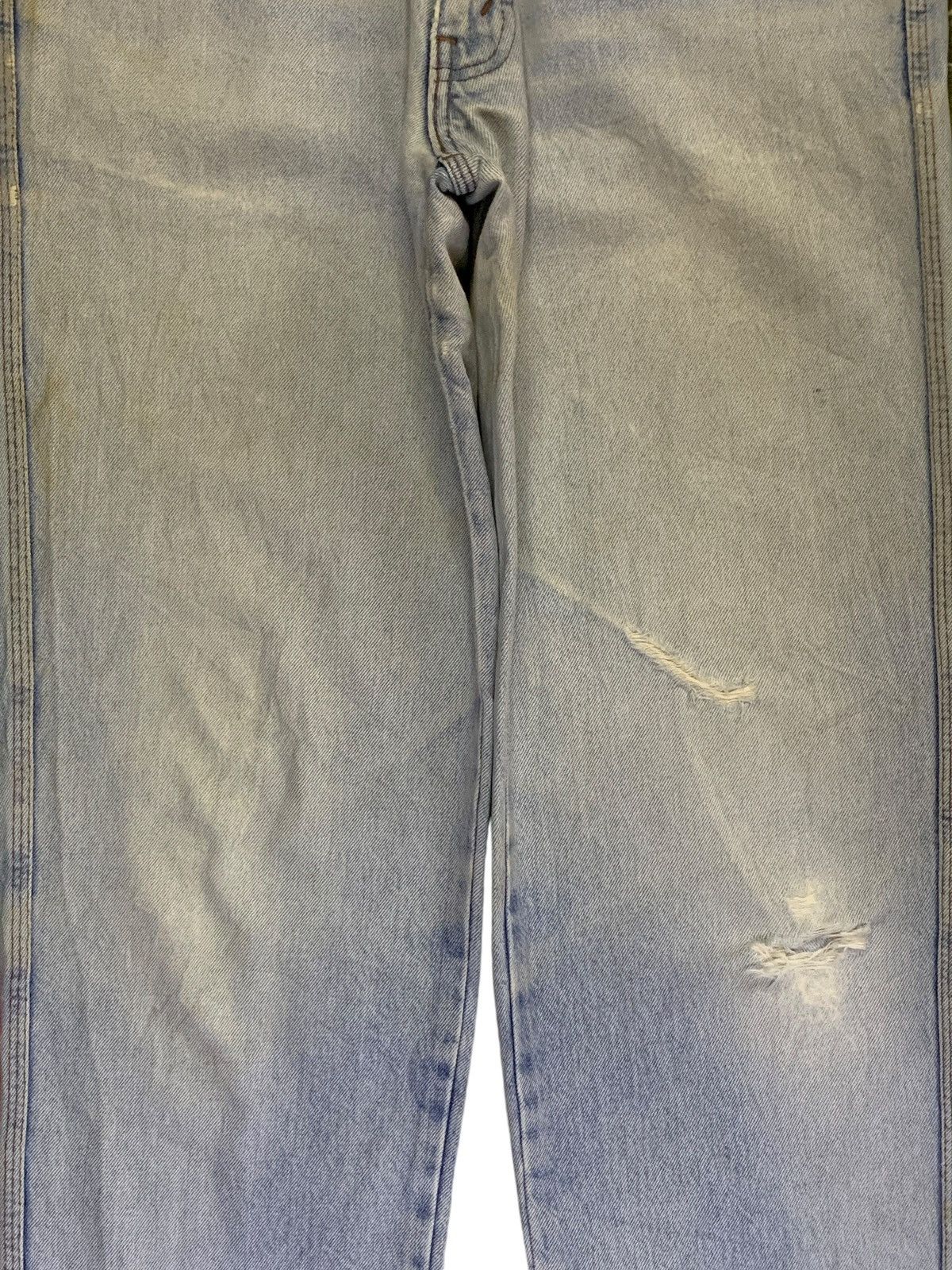 Levi's SALES🔥Vintage 90s Levis Signature Light Wash Distress Jeans Size US 32 / EU 48 - 5 Thumbnail