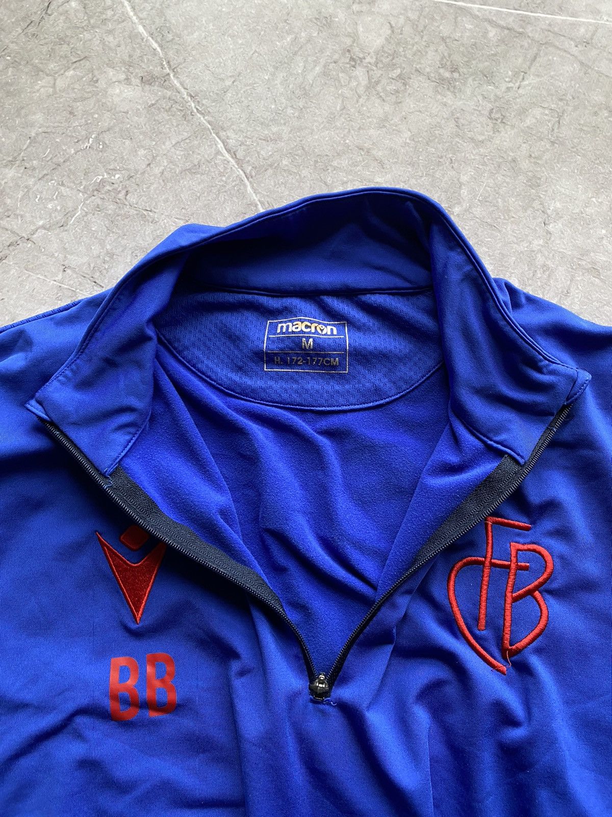 Macron Macron FC Basel Training Top Soccer Football Jacket 1/3 Zip Size US M / EU 48-50 / 2 - 16 Thumbnail