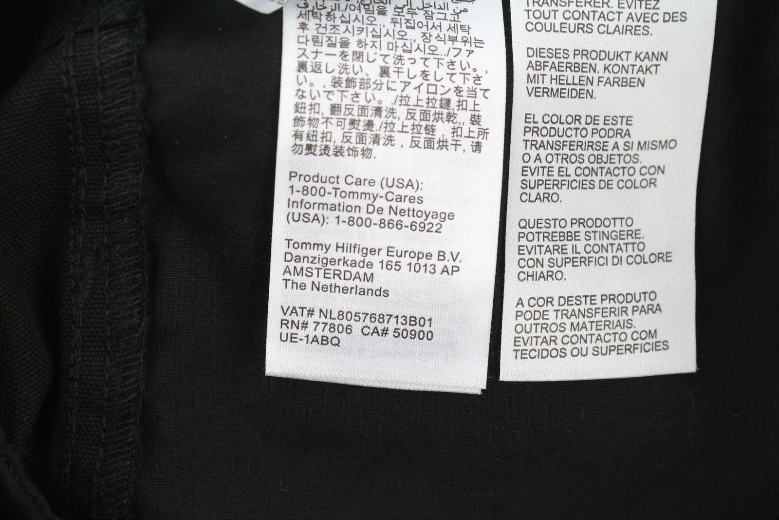 Tommy Hilfiger SKATER CARPENTER W33/L32 Black Cargo Zip Fly 85132 Size US 33 - 8 Thumbnail