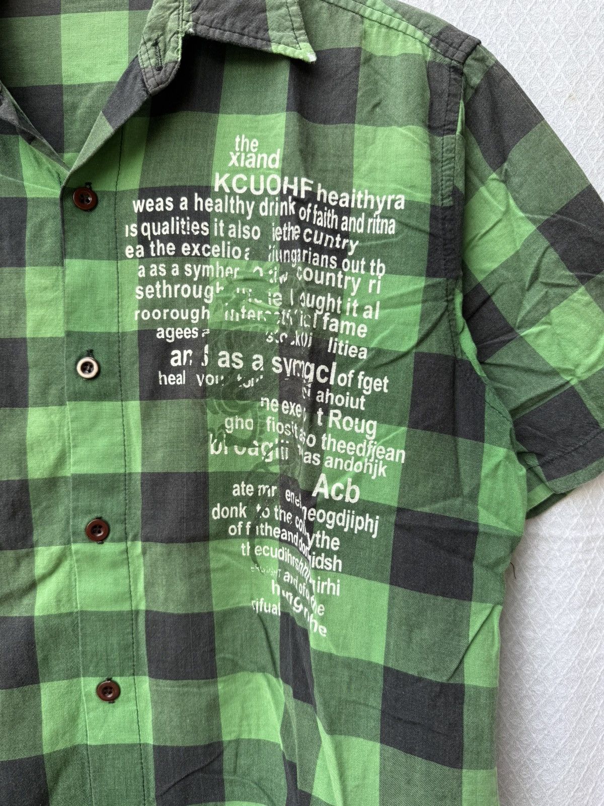 Beauty Beast Yeter Poem Plaid Button Up Shirt Size US L / EU 52-54 / 3 - 3 Thumbnail
