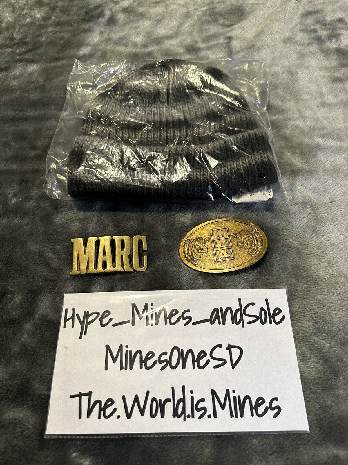 Supreme NWT Supreme Ombre Stripe Beanie - Black Size ONE SIZE - 3 Thumbnail