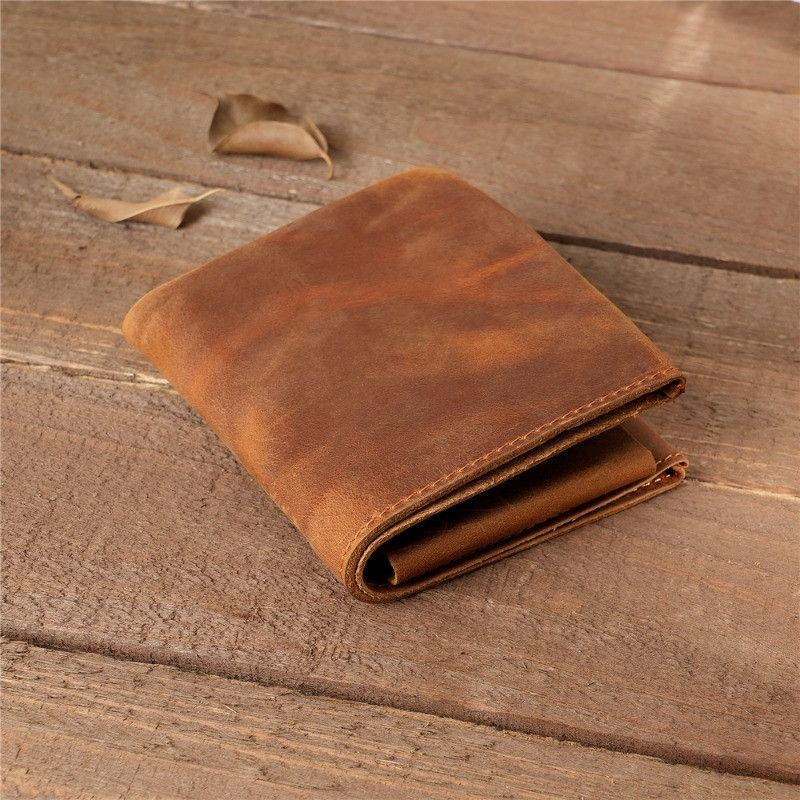 Japanese Brand × Leather Leather Wallet with Coins Pocket Size ONE SIZE - 2 Thumbnail