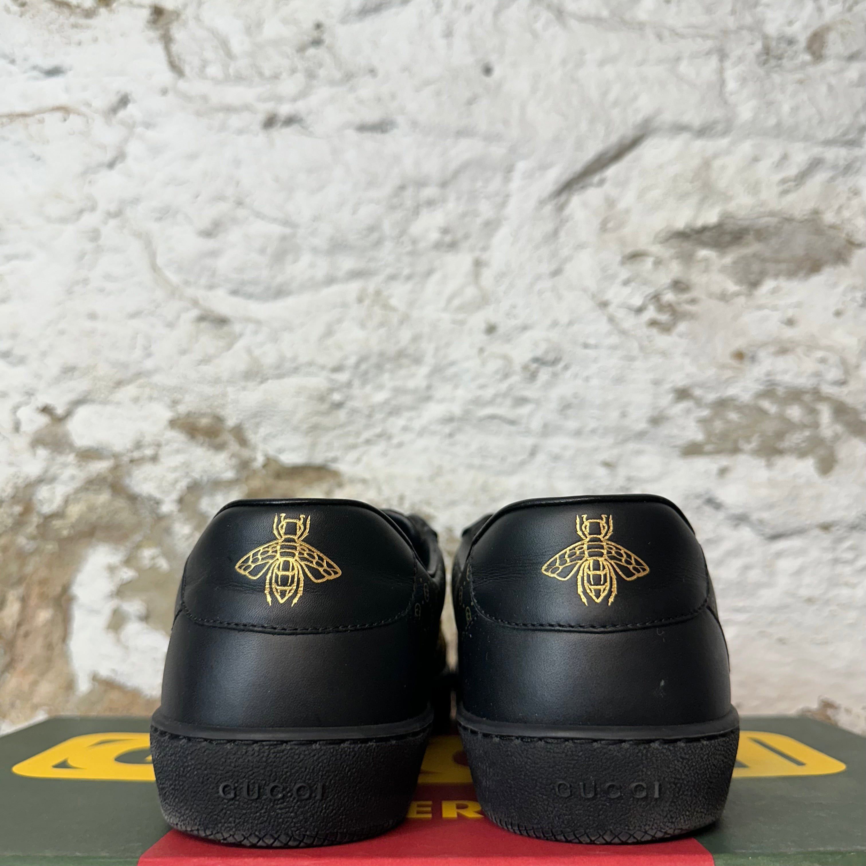Gucci Gucci Dapper Dan Black Gold Ace Sneaker Sz 7.5 Size US 7.5 / EU 40-41 - 5 Thumbnail