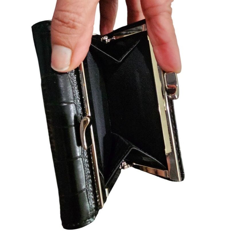 Vivienne Westwood Vivienne Westwood Small Frame Wallet Croc Embossed Size ONE SIZE - 6 Thumbnail