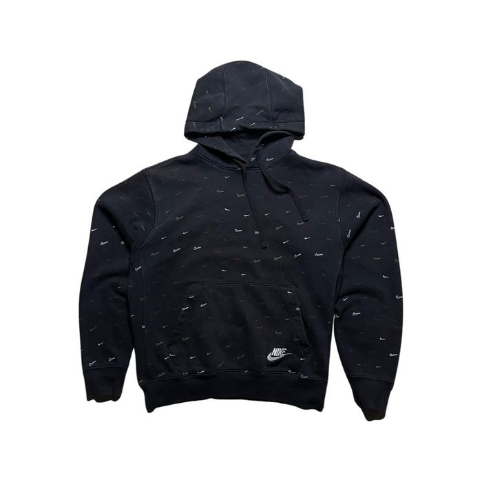 swoosh all over hoodie