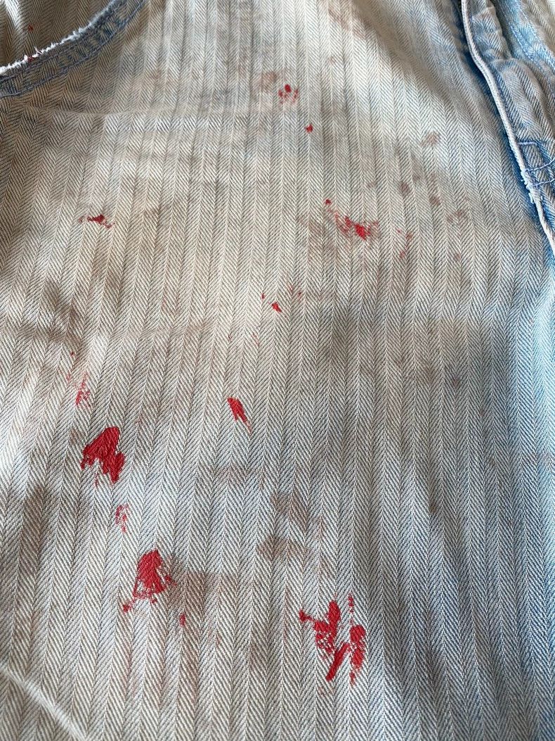 Enfants Riches Deprimes enfants riches deprimes 23SS Bloodstained Jeans 2504-Nextar Size US 29 - 4 Thumbnail