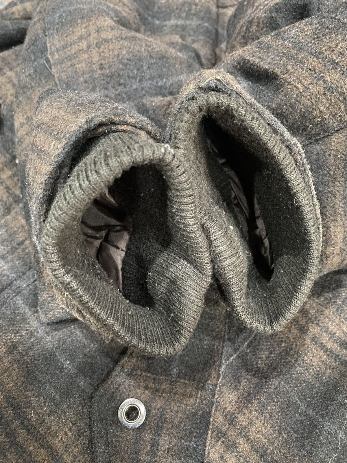 Japanese Brand Vintage CREATE BAREFOOT Plaid Wool Hoodie Jacket Size US XL / EU 56 / 4 - 22 Thumbnail