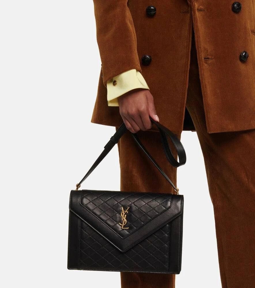 Saint Laurent Paris o1s1wg110924 Size: OS / Gaby Satchel Lambskin Bag in Black Size ONE SIZE - 10 Thumbnail