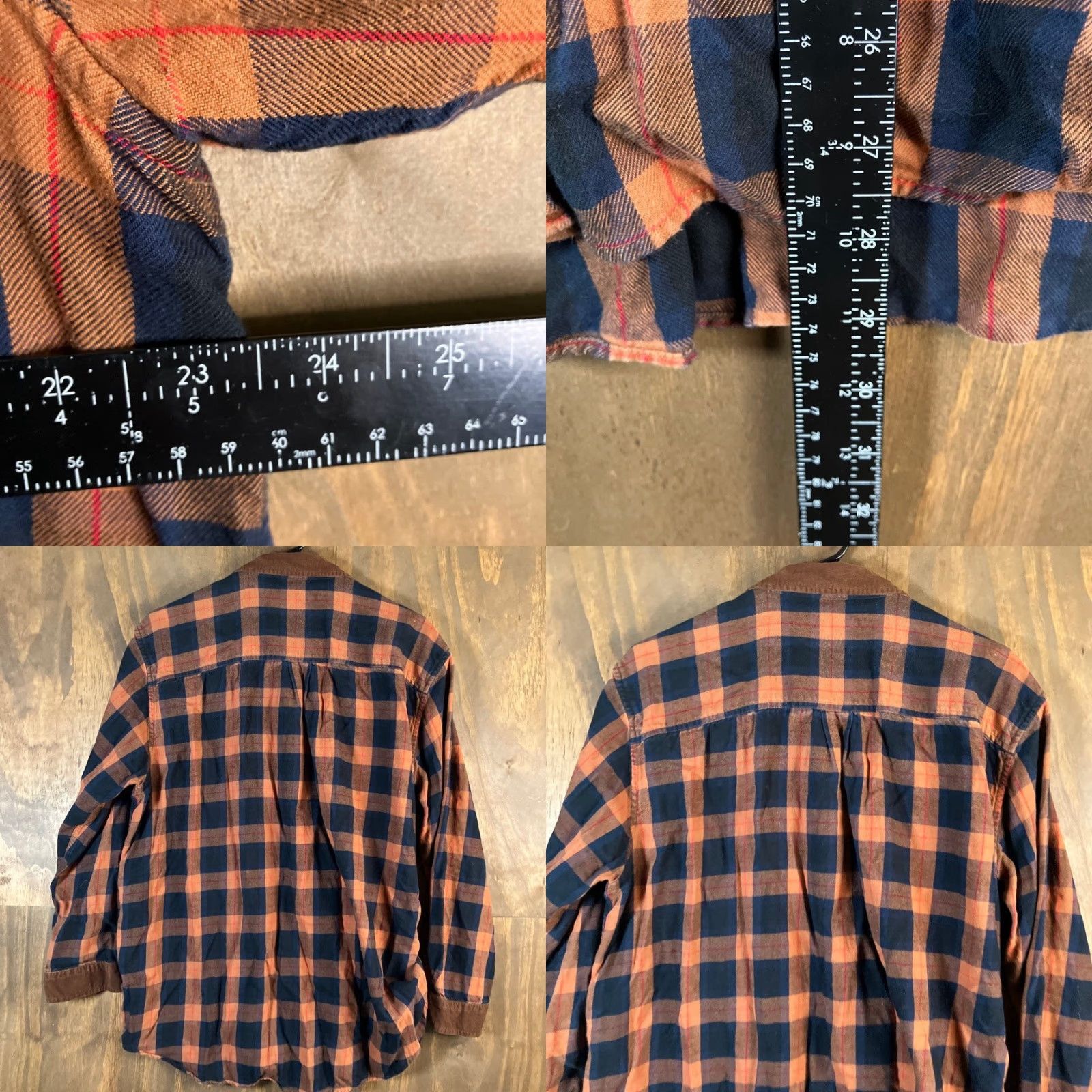Eddie Bauer Eddie Bauer Womens Shirt Orange Multi Plaid Button Down Flannel Cotton Blend XL Size XL / US 12-14 / IT 48-50 - 8 Thumbnail