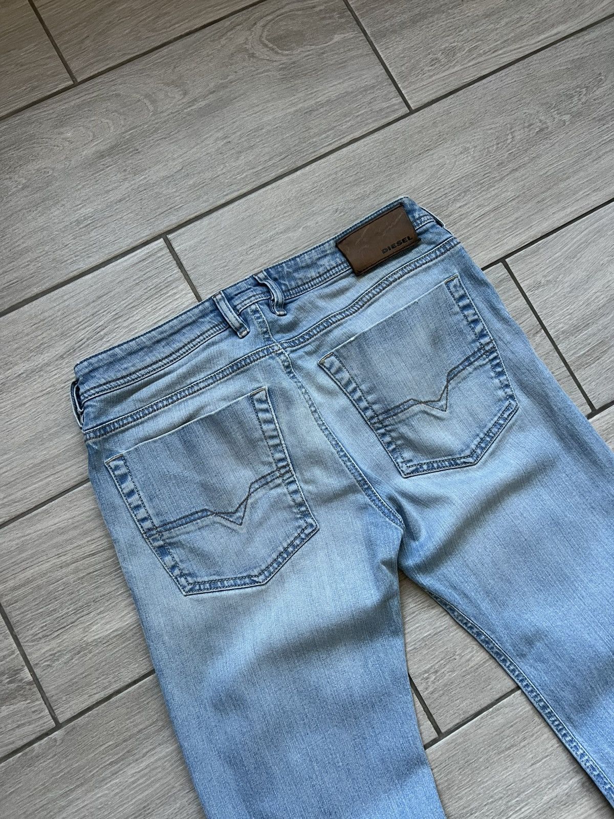 Other Vintage y2k Diesel Baggy Distressed Wide Jeans Washed Size US 28 / EU 44 - 8 Thumbnail