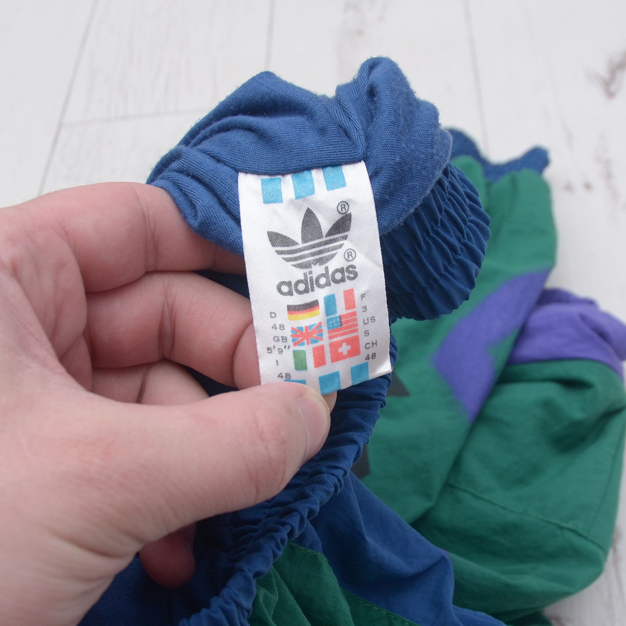 Adidas × Vintage Vintage 90s Adidas Tracksuit Set Track Jacket Pants M-S Rare Size 48R - 17 Thumbnail