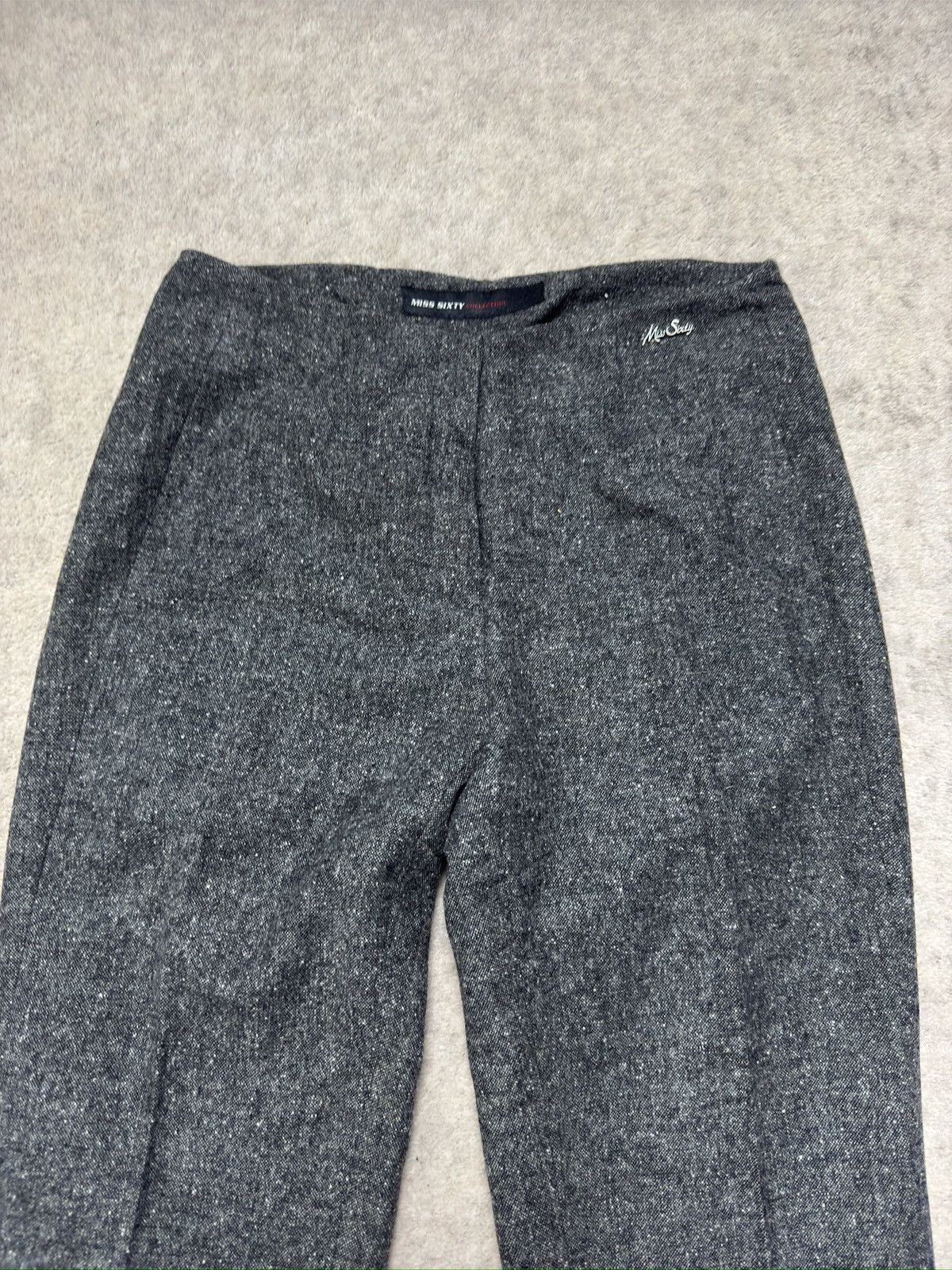 Miss Sixty fabric trousers, elegant, bell-bottoms, suit trousers Size 27" / US 4 / IT 40 - 2 Thumbnail