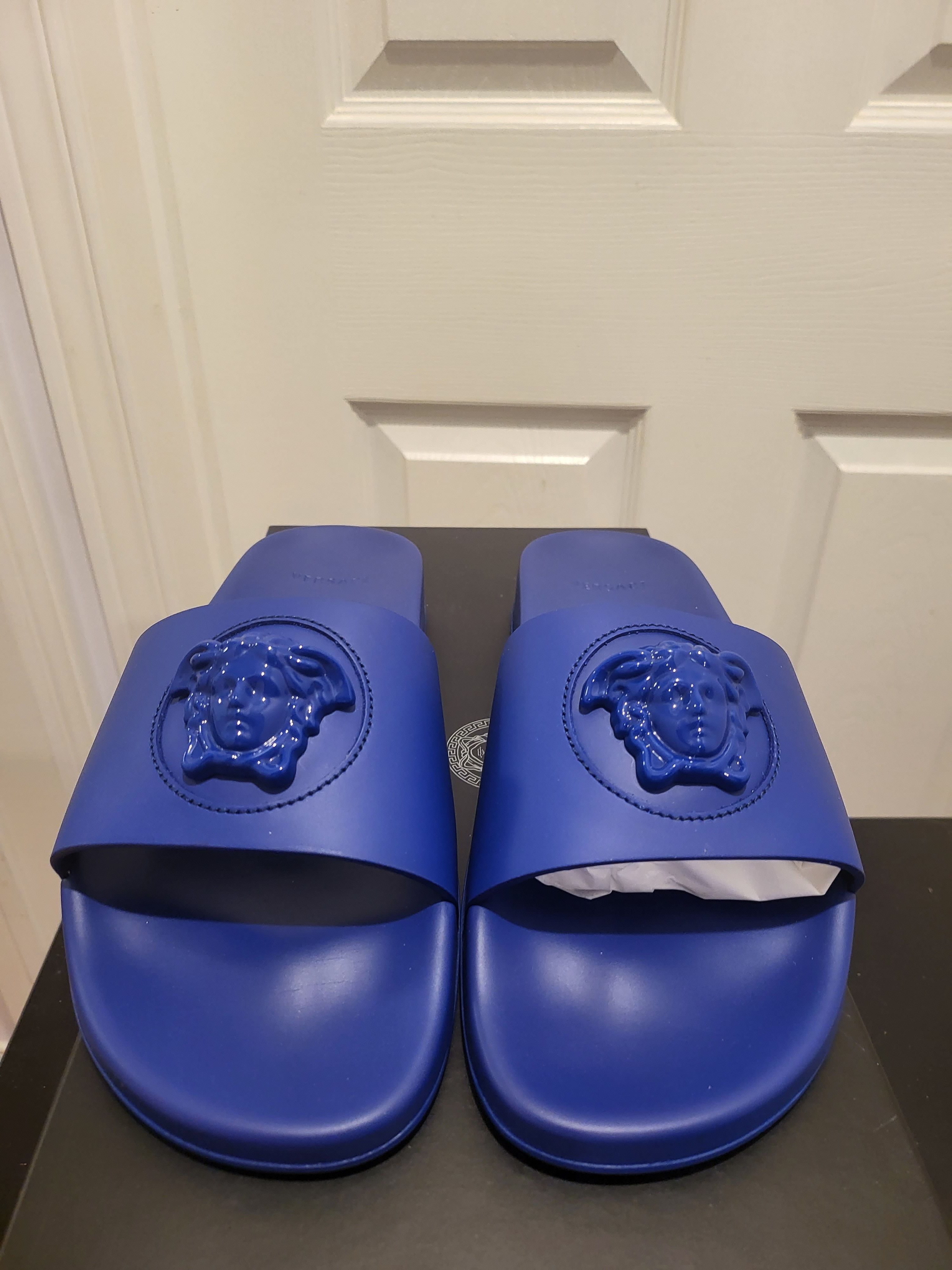 Versace Le Medusa Leather Slides Size US 8 / EU 41 - 5 Thumbnail